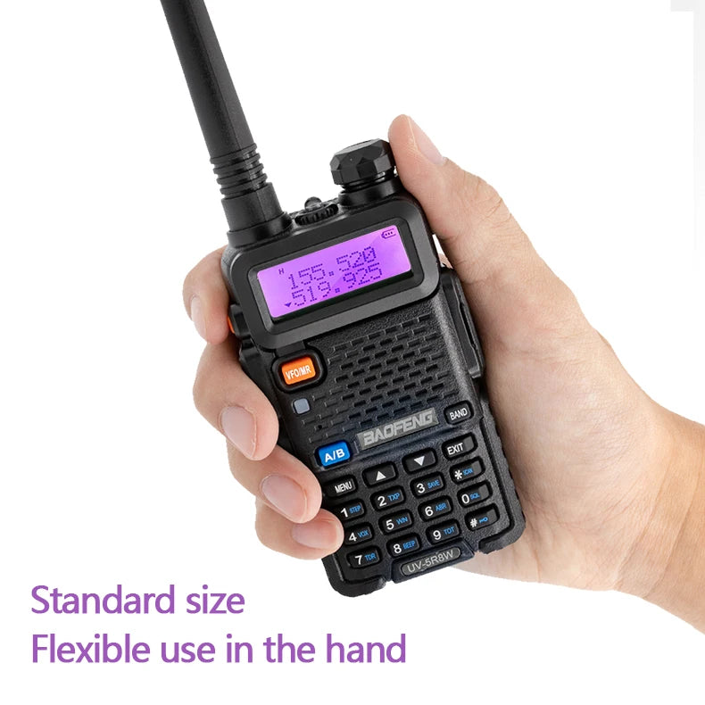 1/2/4 PCS Baofeng UV 5R 8W Walkie Talkie Dual Band VHF UHF Portable FM Amateur 1800mAh UV5R Two way Radio Ham Radio For Climb