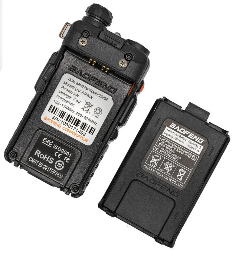 1/2/4 PCS Baofeng UV 5R 8W Walkie Talkie Dual Band VHF UHF Portable FM Amateur 1800mAh UV5R Two way Radio Ham Radio For Climb