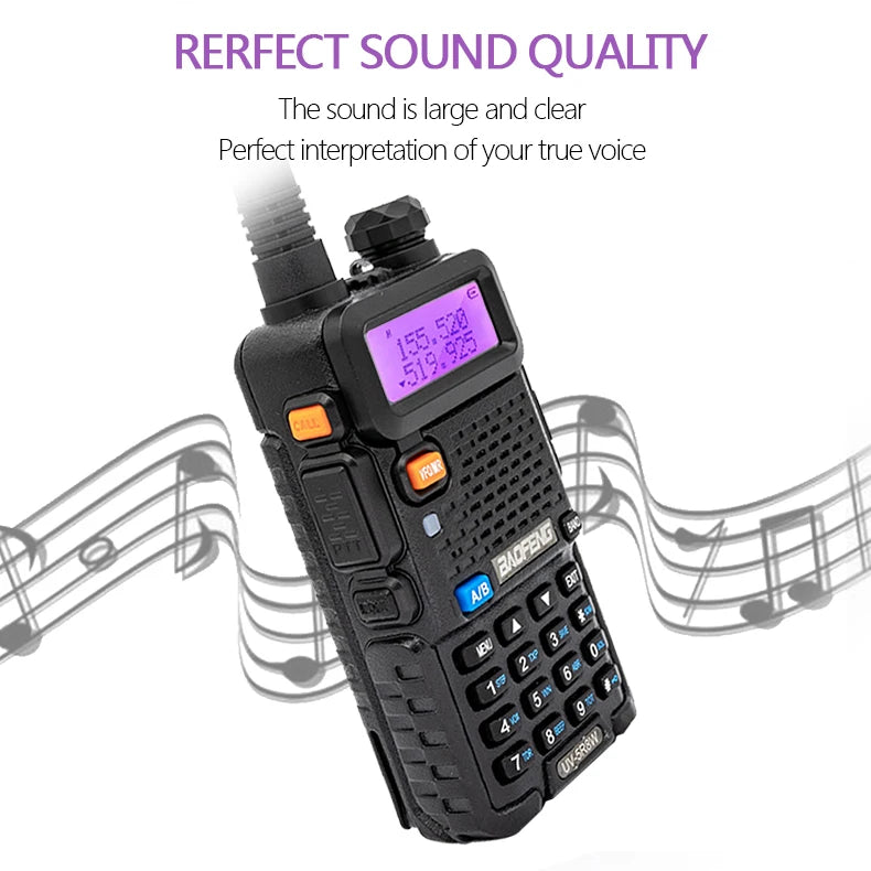 1/2/4 PCS Baofeng UV 5R 8W Walkie Talkie Dual Band VHF UHF Portable FM Amateur 1800mAh UV5R Two way Radio Ham Radio For Climb