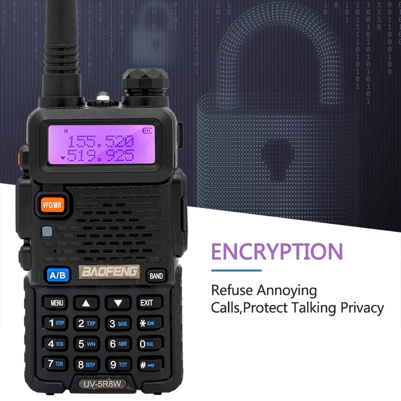1/2/4 PCS Baofeng UV 5R 8W Walkie Talkie Dual Band VHF UHF Portable FM Amateur 1800mAh UV5R Two way Radio Ham Radio For Climb