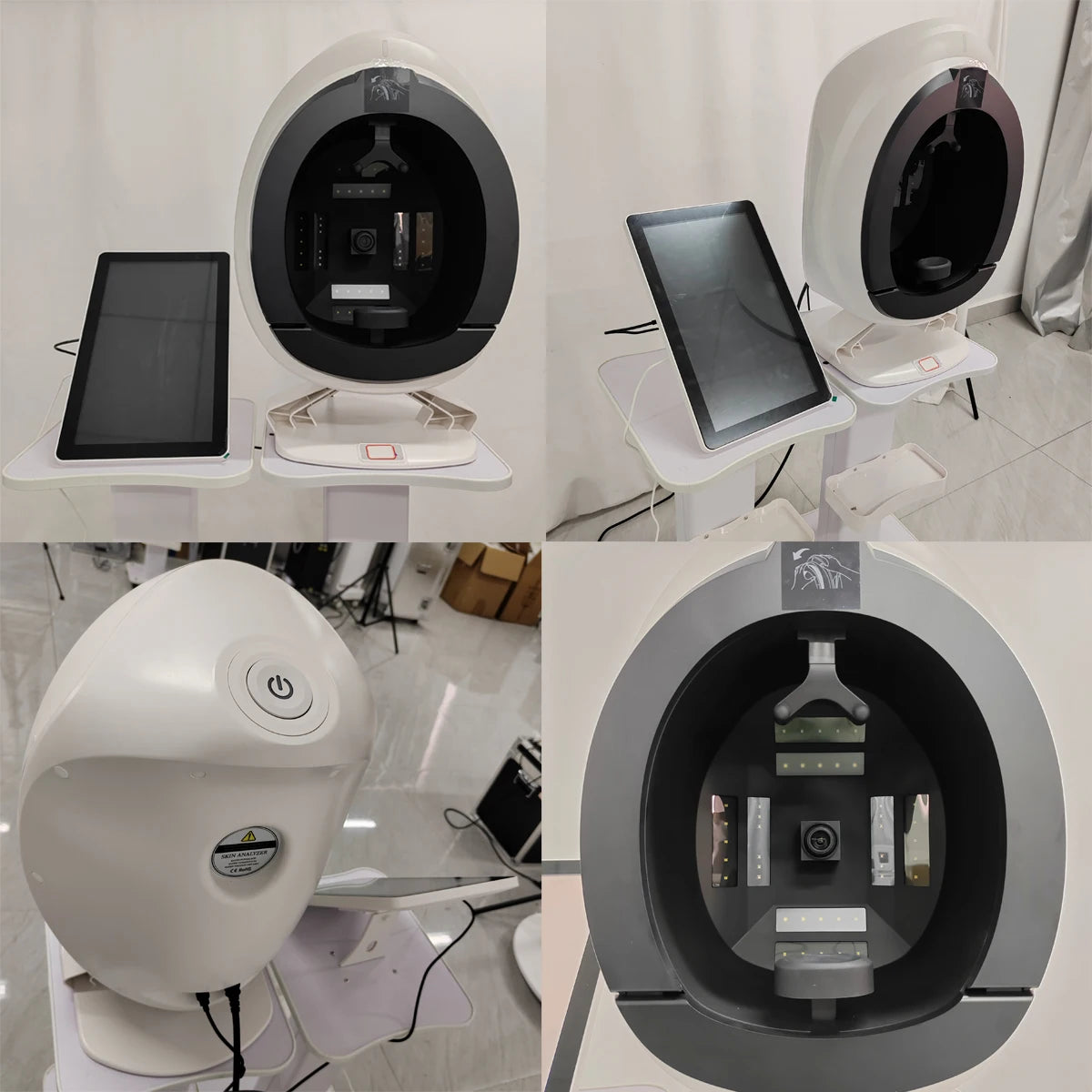 New Intelligent 8 Spectra Skin Detector Skin Management Analysis Of Moisture And Oil Facial Testing And Cosmetology Related