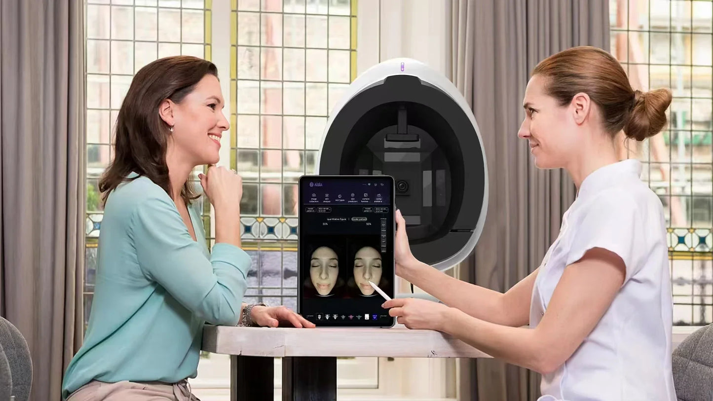 AISIA Q1 3D AI Facial Skin Analyzer Detection Skin Problem Diagnosis 8 Spectrum Professional Analysis Beauty Salon Equipment