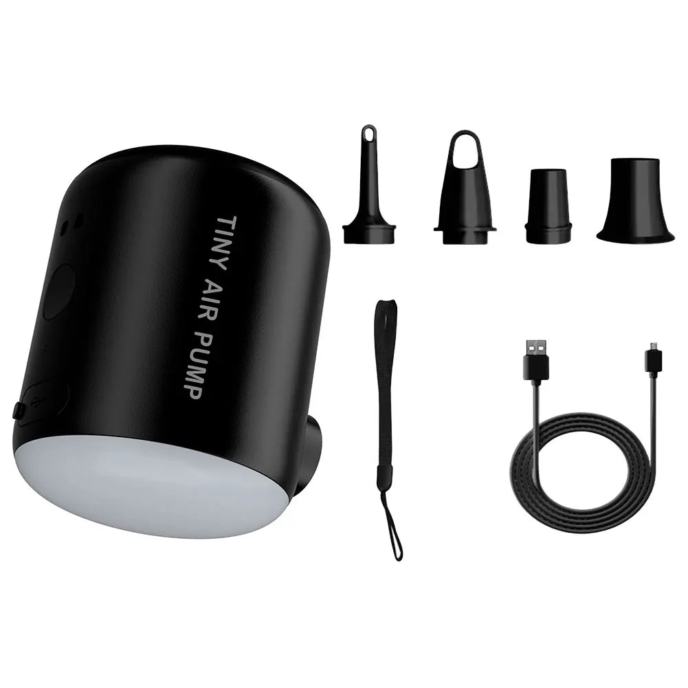 160LM Camping Light 4000Pa Wireless Air Compressor USB Rechargeable 2200mAh Electric Air Pump for Air Mattresses Beds