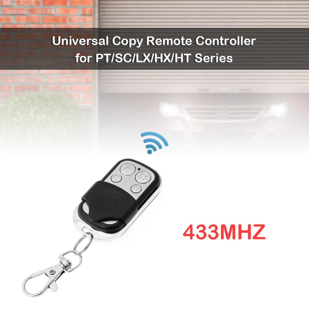 5 Pack 433MHz Remote Control Duplicator 4 Buttons Remote for Garage Door Opener
