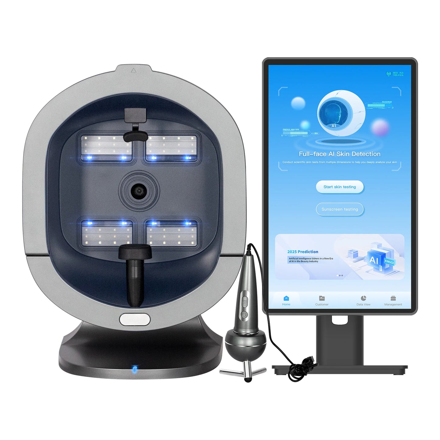 3D AI Facial Camera Scanner UV Skin and Hair Analysis Measuring Machine Digital Facial Scanner Skin Analyzer 2025 Professional