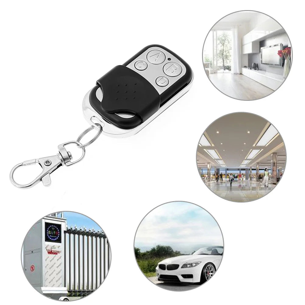 5 Pack 433MHz Remote Control Duplicator 4 Buttons Remote for Garage Door Opener