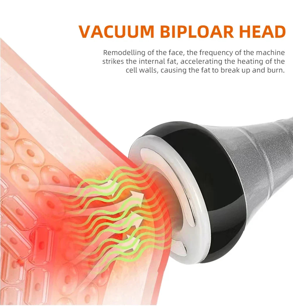 9 in 1 40K Cavitation Ultrasonic Body Slimming Machine Body Shape Loss Weight Vacuum Rejuvenation Skin Lift Tighten Tool