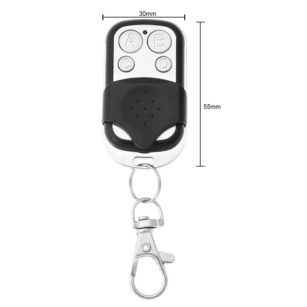 5pcs Remote Control Controller 4 Buttons 433MHz Clone Learning Code Universal Replacement Wireless Portable for Gate Garage
