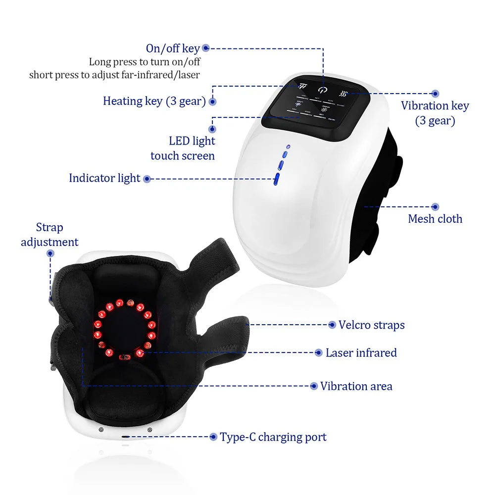 foreverlily Smart Knee Massager Vibration Air Pressure Knee Massage Machine Electric Elbow Shoulder Knee masajeador