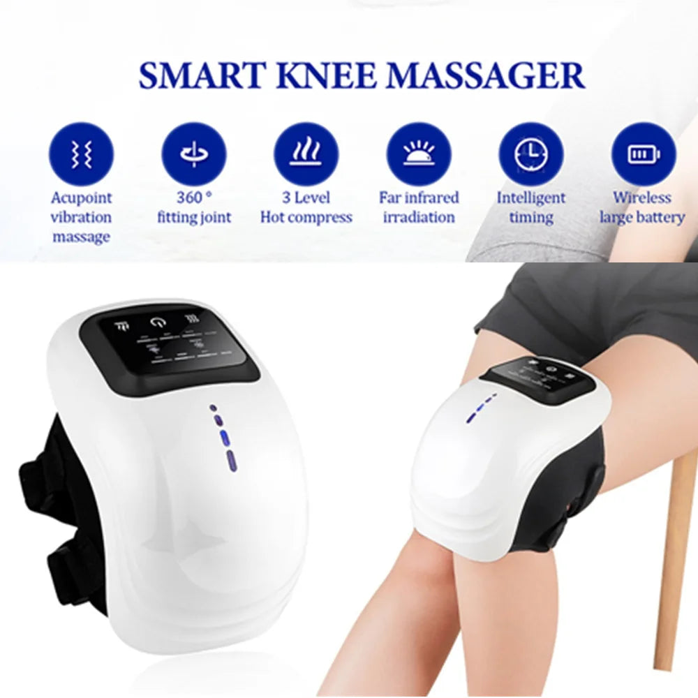 foreverlily Smart Knee Massager Vibration Air Pressure Knee Massage Machine Electric Elbow Shoulder Knee masajeador