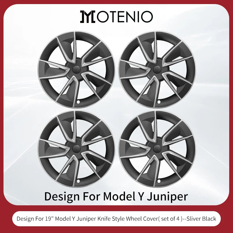 4PCS 19inch Wheel Cap for Model Y Juniper 2025 Turbine Car Performance Accessories Hub Cap Automobile Wheel Cap Design for Tesla