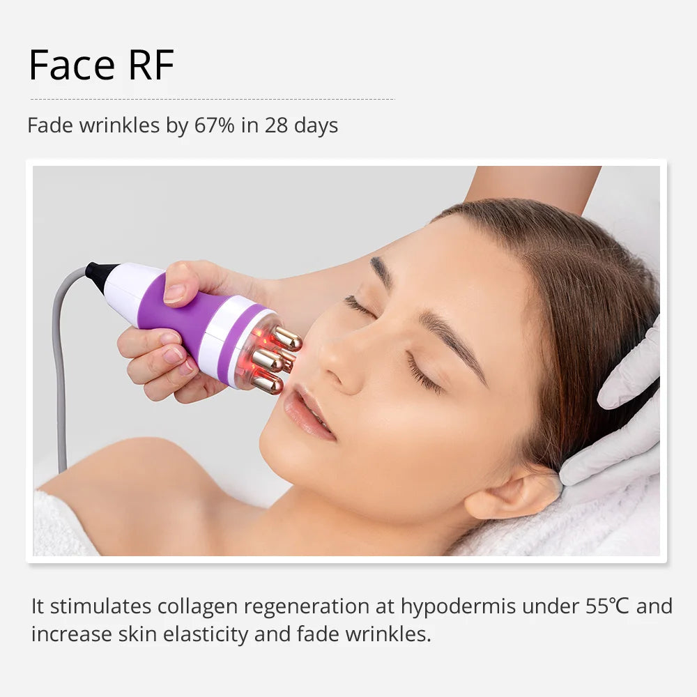 US STOCK 3 In 1 Ultrasound 40K Cavitation Radio Frequency Machine 3D RF Body Slimming Machine Cellulite Remover