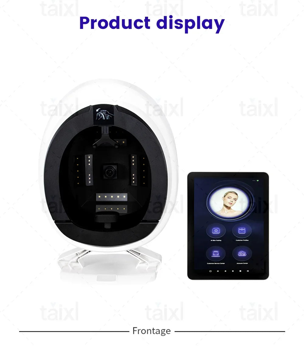 New Intelligent 8 Spectra Skin Detector Skin Management Analysis Of Moisture And Oil Facial Testing And Cosmetology Related