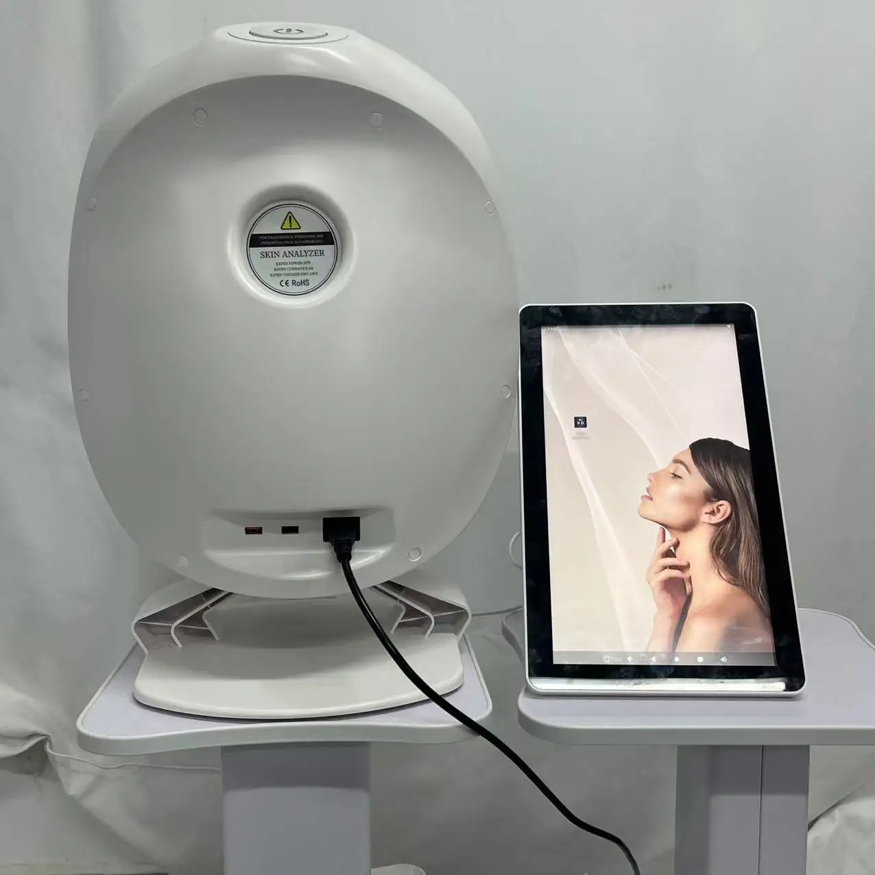 3D Skin Scanner Care Facial Analyzer Monitor Machine Magic Mirror Portable Testing English Detector Face Camera Test Analysis