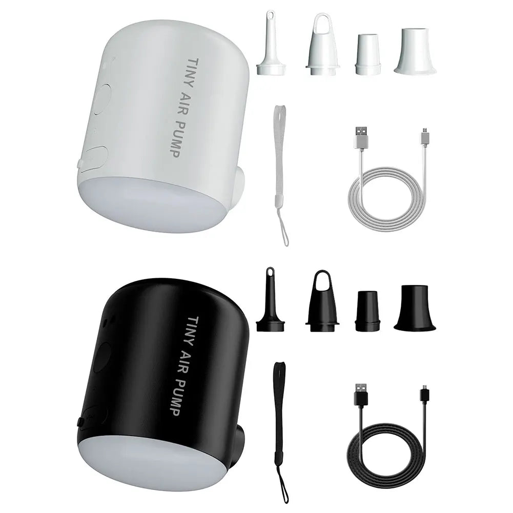 160LM Camping Light 4000Pa Wireless Air Compressor USB Rechargeable 2200mAh Electric Air Pump for Air Mattresses Beds