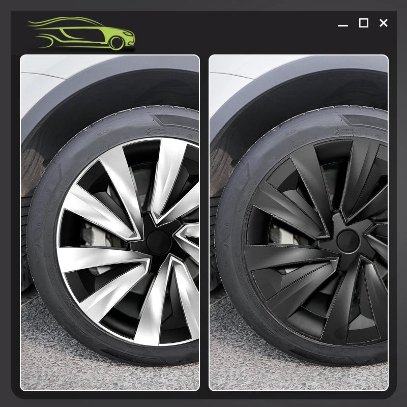 4PCS 19inch Wheel Cap for Model Y Juniper 2025 Turbine Car Performance Accessories Hub Cap Automobile Wheel Cap Design for Tesla