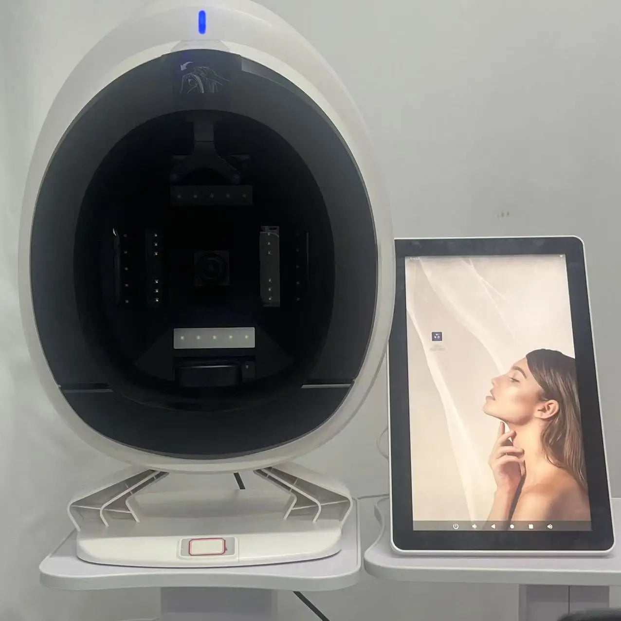 3D Skin Scanner Care Facial Analyzer Monitor Machine Magic Mirror Portable Testing English Detector Face Camera Test Analysis