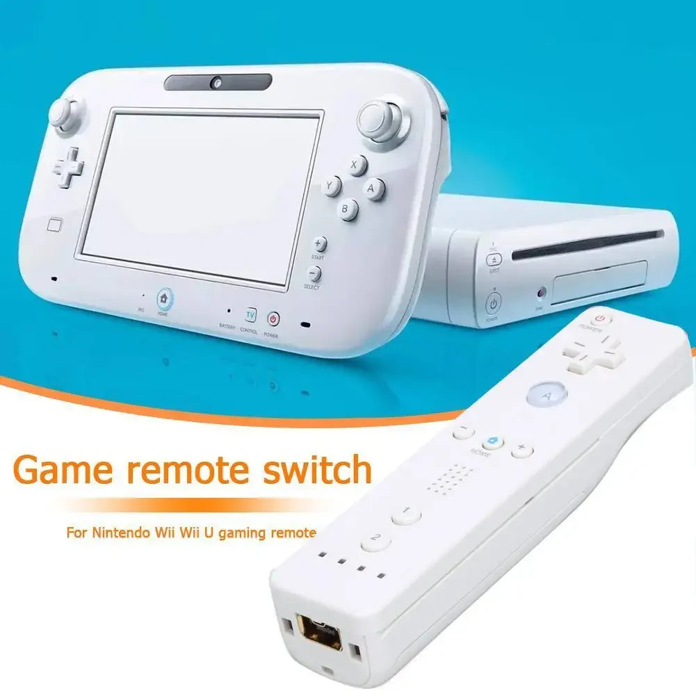 Wireless Gamepad Games Control Motion for Wii/Wii U Remote Controller Video Gaming Joystick Joypad Accessory