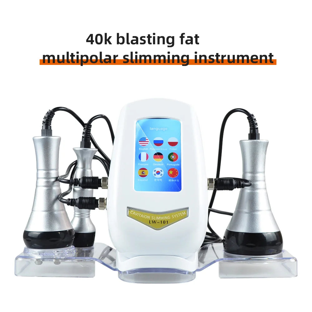 3-in-1 40K Cavitation Ultrasonic Weight Loss Lifting And Firming Massage Beauty Machine(Fast Shipping From US/EU Warehouse)
