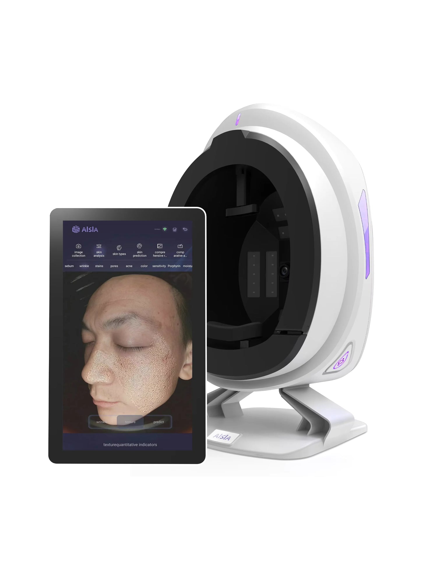 AISIA Q1 3D AI Facial Skin Analyzer Detection Skin Problem Diagnosis 8 Spectrum Professional Analysis Beauty Salon Equipment