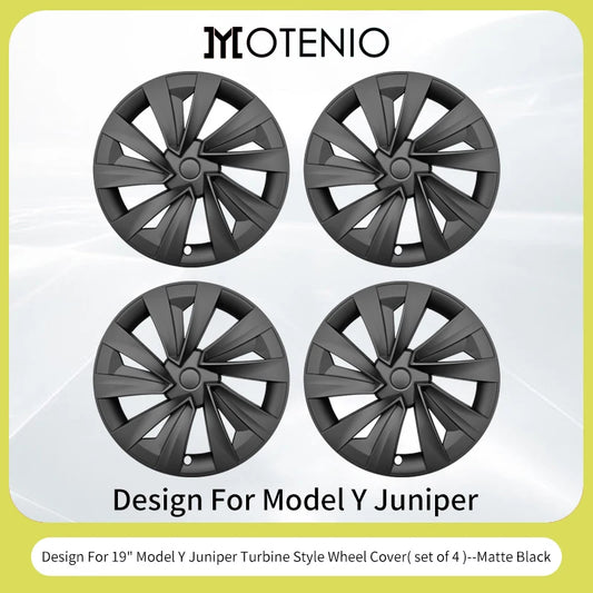 4PCS 19inch Wheel Cap for Model Y Juniper 2025 Turbine Car Performance Accessories Hub Cap Automobile Wheel Cap Design for Tesla