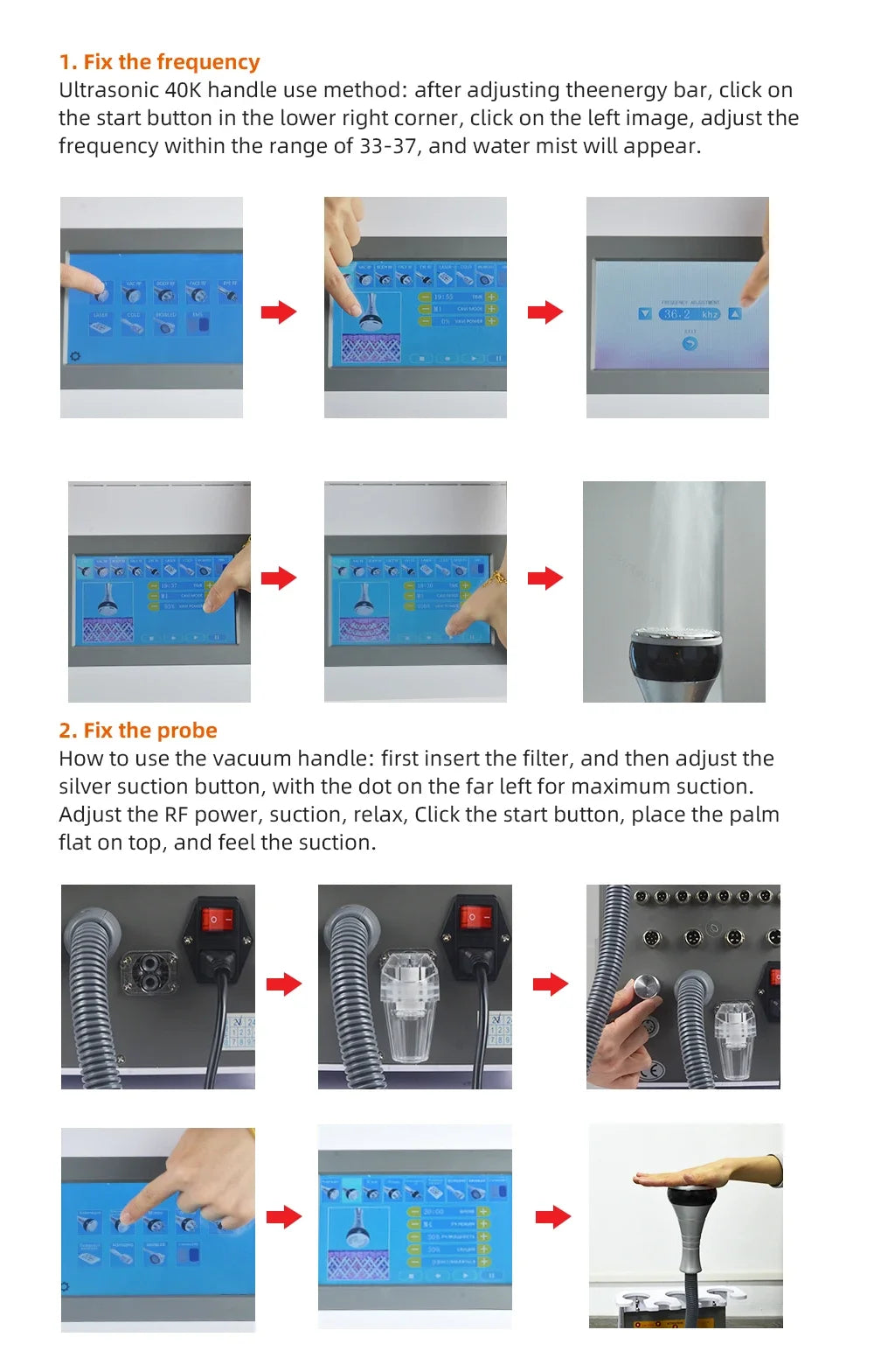 9 in 1 40K Cavitation Ultrasonic Body Slimming Machine Body Shape Loss Weight Vacuum Rejuvenation Skin Lift Tighten Tool