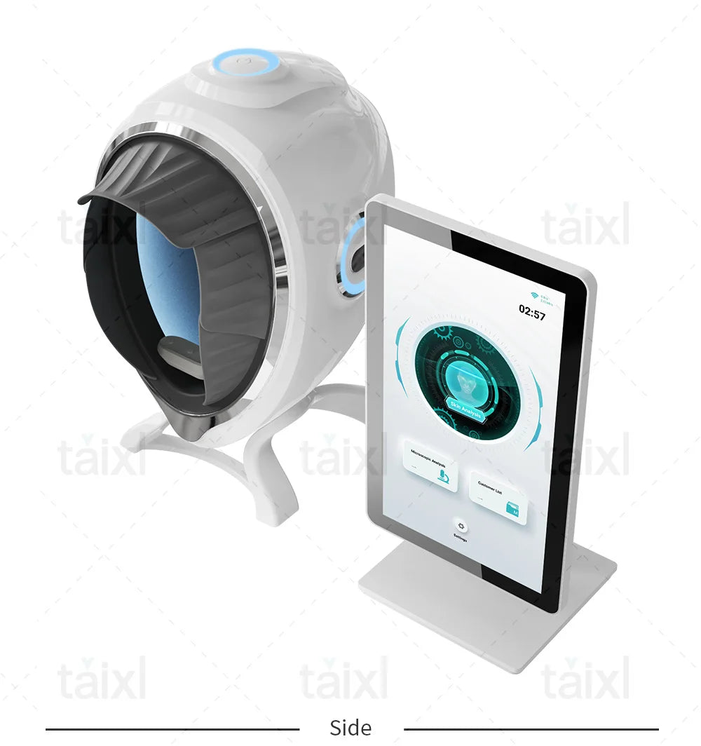 3D Skin Scanner Care Facial Analyzer Monitor Machine Magic Mirror Portable Testing English Detector Face Camera Test Analysis
