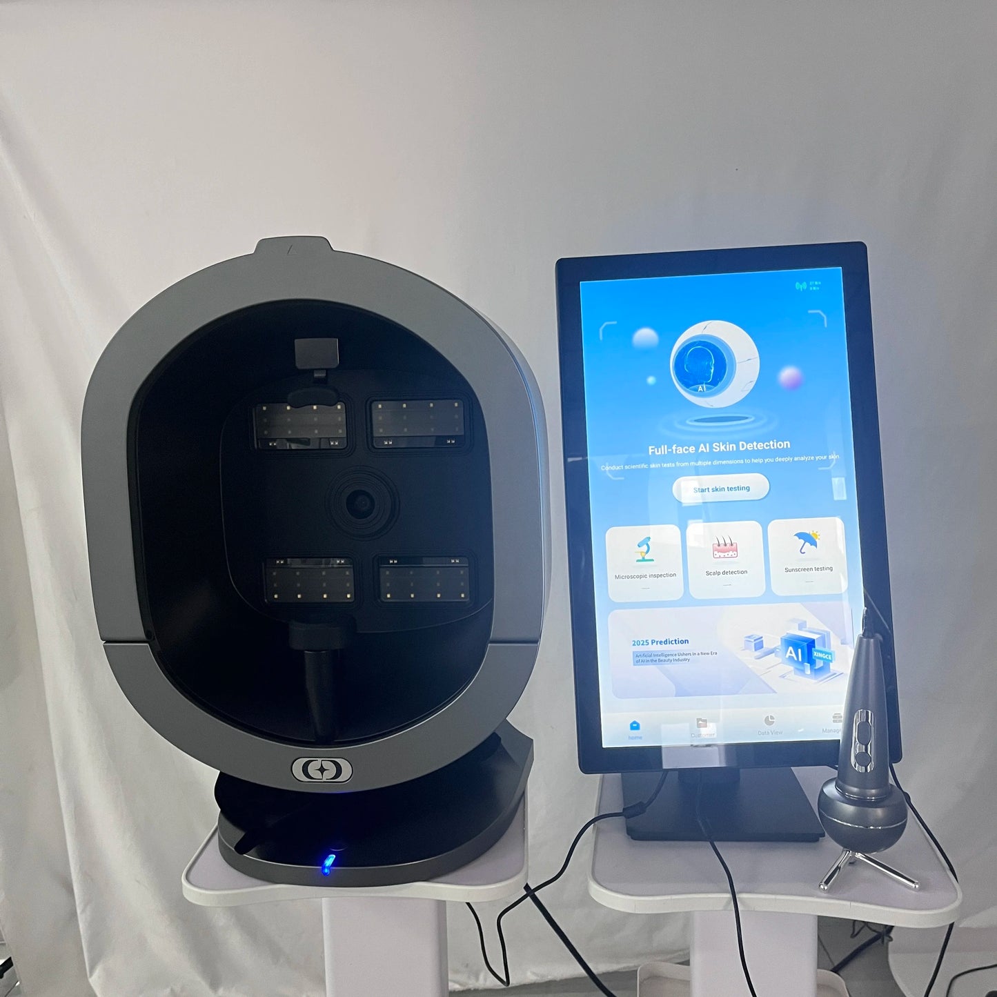 3D AI Facial Camera Scanner UV Skin and Hair Analysis Measuring Machine Digital Facial Scanner Skin Analyzer 2025 Professional