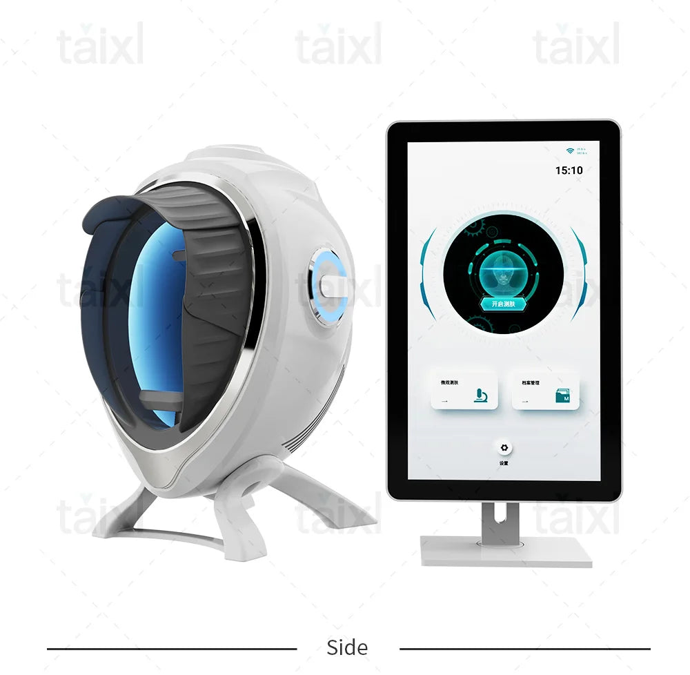 3D Skin Scanner Care Facial Analyzer Monitor Machine Magic Mirror Portable Testing English Detector Face Camera Test Analysis