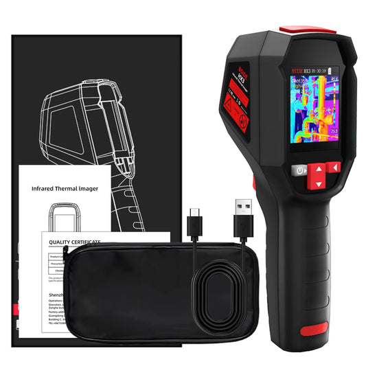 BSIDE black Smart Portable Thermal Imager 15 Color Palettes -20~550C 100×100IR Resolution PC Analysis Software Drop Resistant