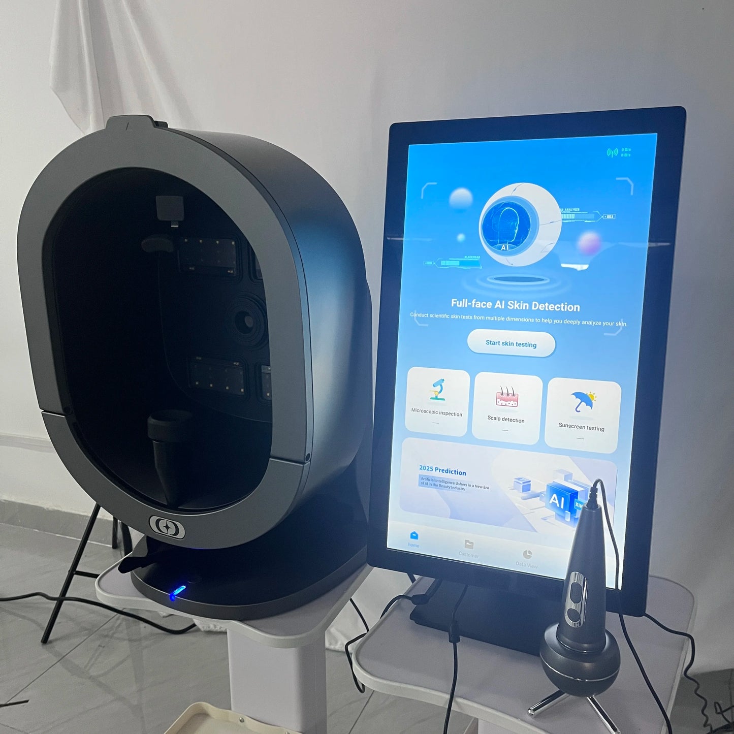 3D AI Facial Camera Scanner UV Skin and Hair Analysis Measuring Machine Digital Facial Scanner Skin Analyzer 2025 Professional