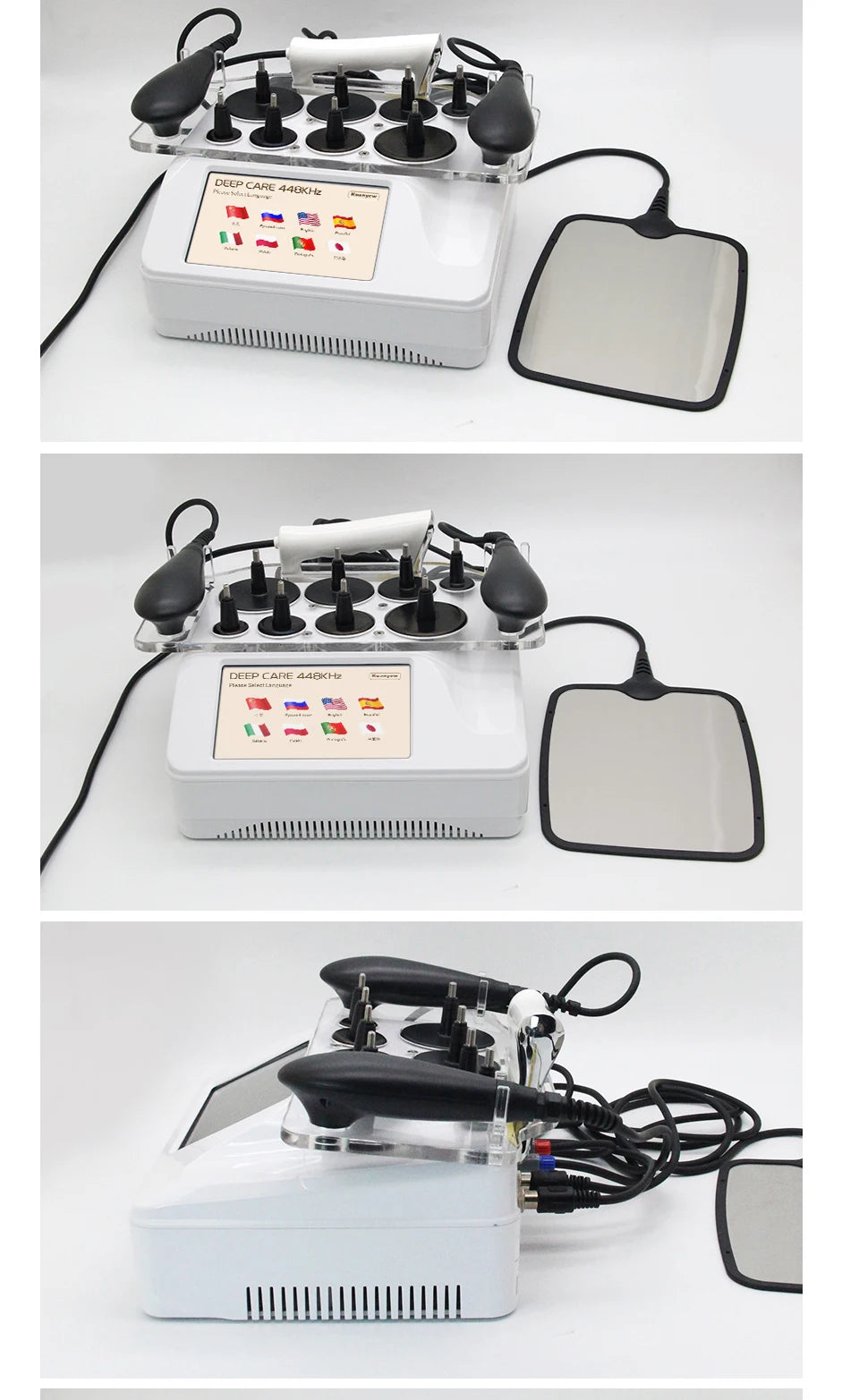 448KHZ Indiba Penetrates RF Tecar Therapy RET CET Diathermy Body Care Deep Health Warm System Spa Pain Relief Skin Tightening