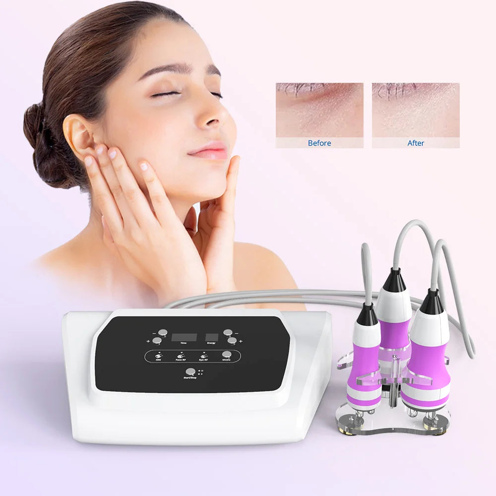 US STOCK 3 In 1 Ultrasound 40K Cavitation Radio Frequency Machine 3D RF Body Slimming Machine Cellulite Remover
