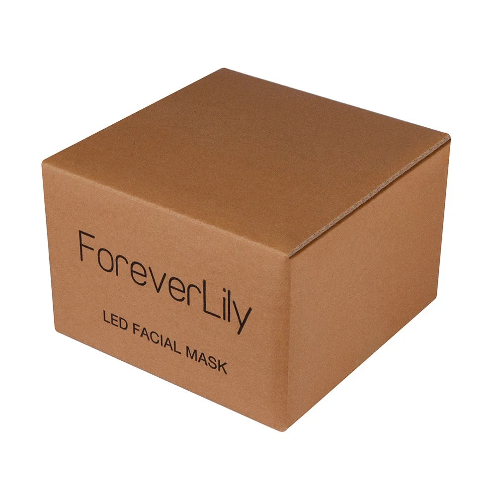 Foreverlily 7 Colors Light LED Facial Skin Care Mask With Neck Skin Rejuvenation Treatment Beauty Anti Acne Therapy Whitening