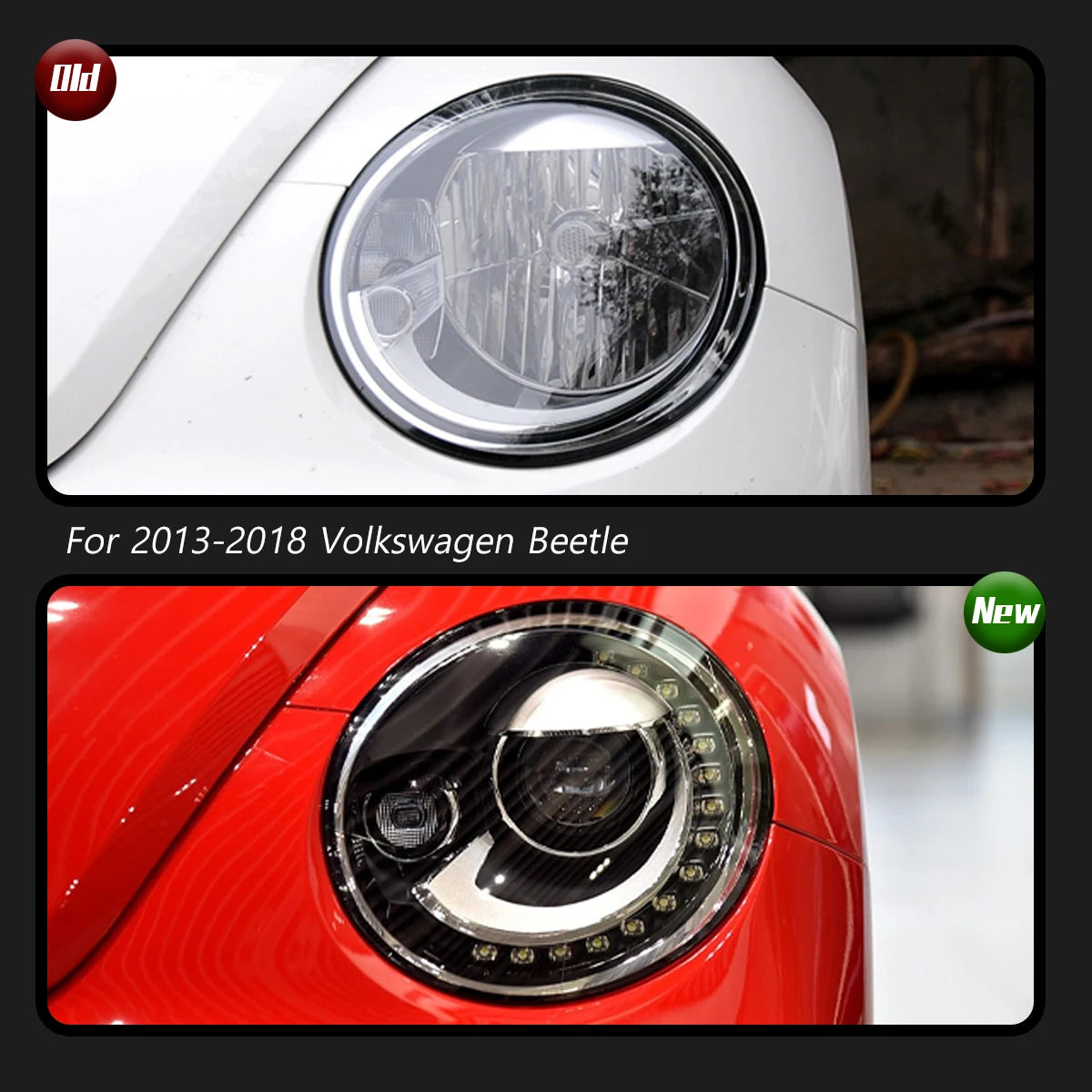 TYPY Car Headlights For VW Beetle 2013-2018 LED Car Lamps Daytime Running Lights Dynamic Plug And Play Car Accessories