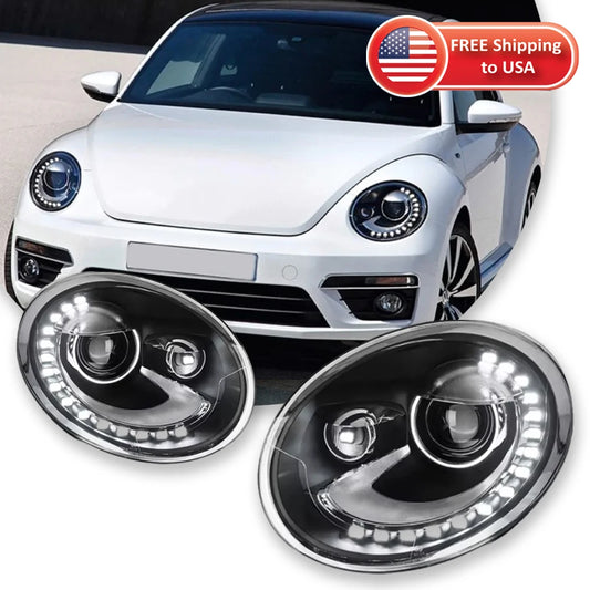 TYPY Car Headlights For VW Beetle 2013-2018 LED Car Lamps Daytime Running Lights Dynamic Plug And Play Car Accessories