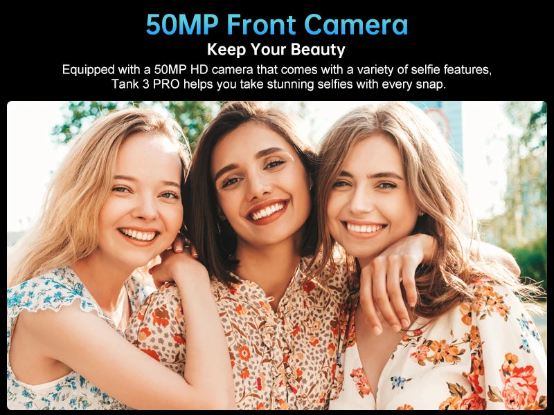 US EU MX Warehouse Unihertz Tank 3 Pro 8849 with 100 Lumens 5G Projector phone,32GB/36GB RAM,512GB ROM,23800mAh 120W,200MP, NFC