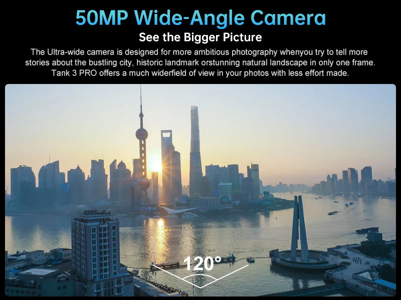 US EU MX Warehouse Unihertz Tank 3 Pro 8849 with 100 Lumens 5G Projector phone,32GB/36GB RAM,512GB ROM,23800mAh 120W,200MP, NFC